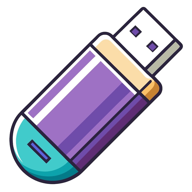 USB drive clipart vector art and illustration | Premium AI-generated vector