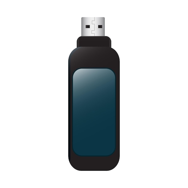 Флэш-накопитель USB изолирован на заднем плане