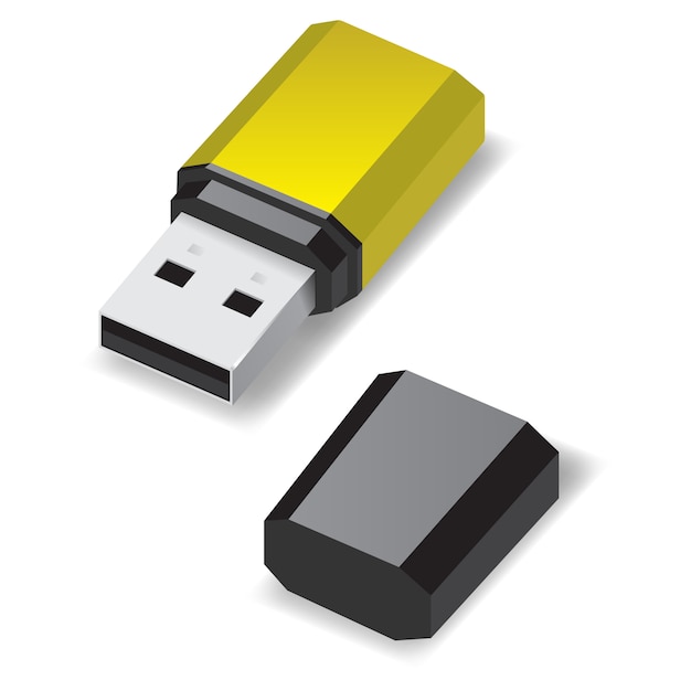 Vector usb flash drive.