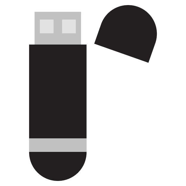 USB-flashdisk icoon vector geïsoleerd op witte achtergrond