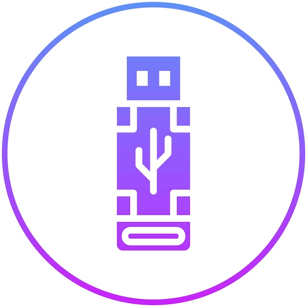 USB Icon vector icon illustration of Networking and Data Sharing iconset