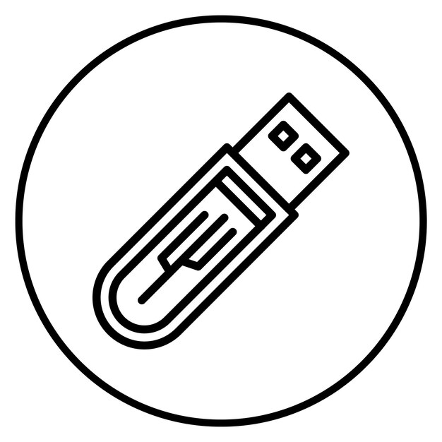 USB 아이콘 터 이미지는 3D 프린팅에 사용할 수 있습니다.