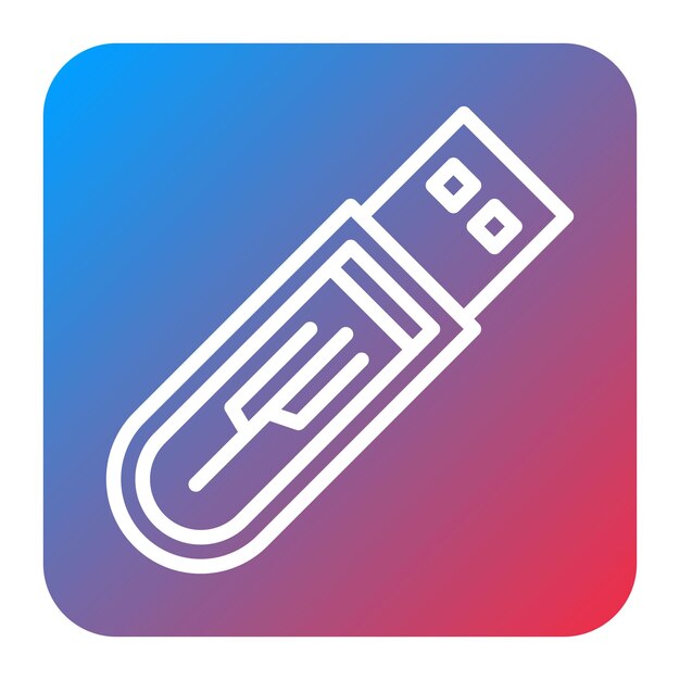 USB 아이콘 터 이미지는 3D 프린팅에 사용할 수 있습니다.