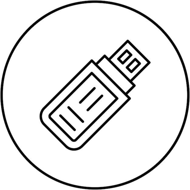 usb icon vector image can be used for cloud computing