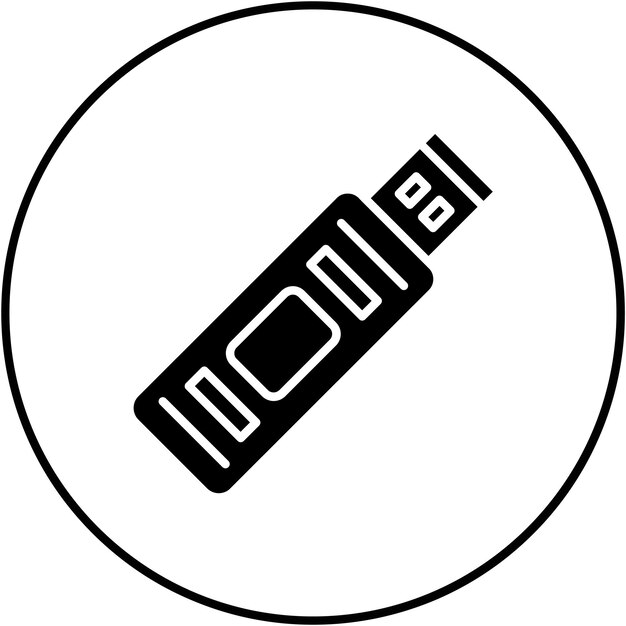 USB アイコンのベクトル画像はモバイル UI UXに使用できます