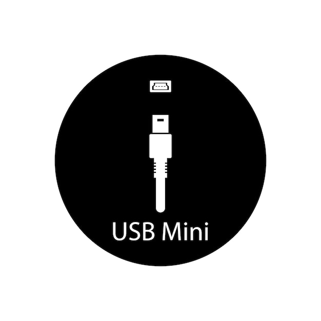 usb icon vector template illustration logo design