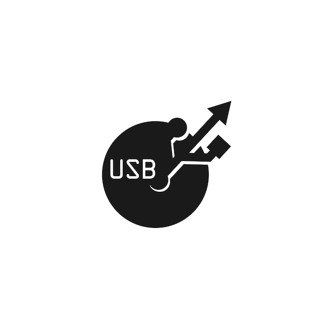 Usb-logo technologie symbool