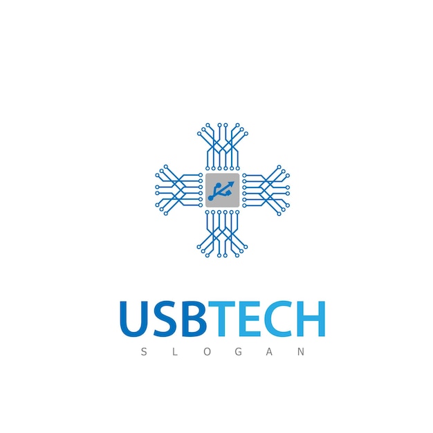 Usb logo technology symbol