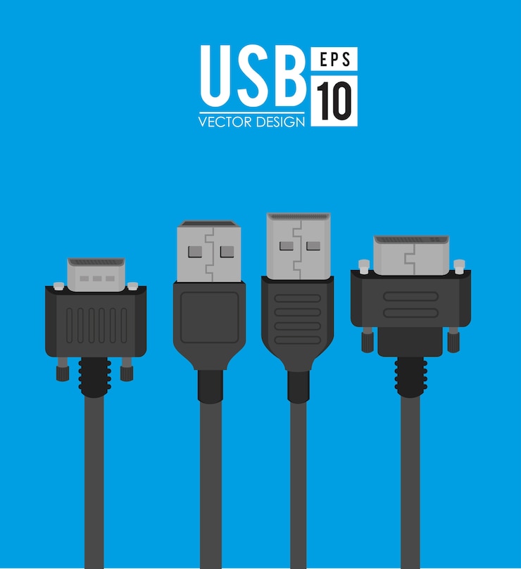 Vector usb-ontwerp