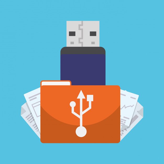 Vector usb-ontwerp