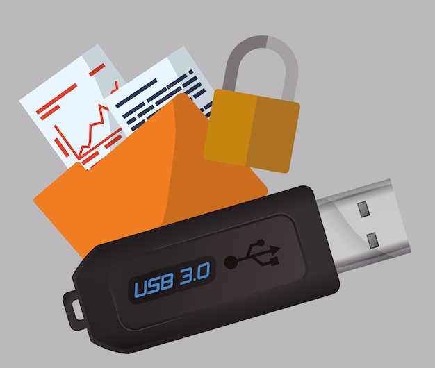 Vector usb-ontwerp