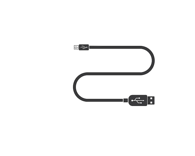 USB-pictogram Vectorillustratie