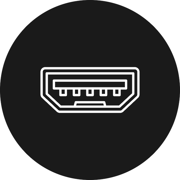USB-poort vector icoontje Kan worden gebruikt voor Computer en Hardware icoonset