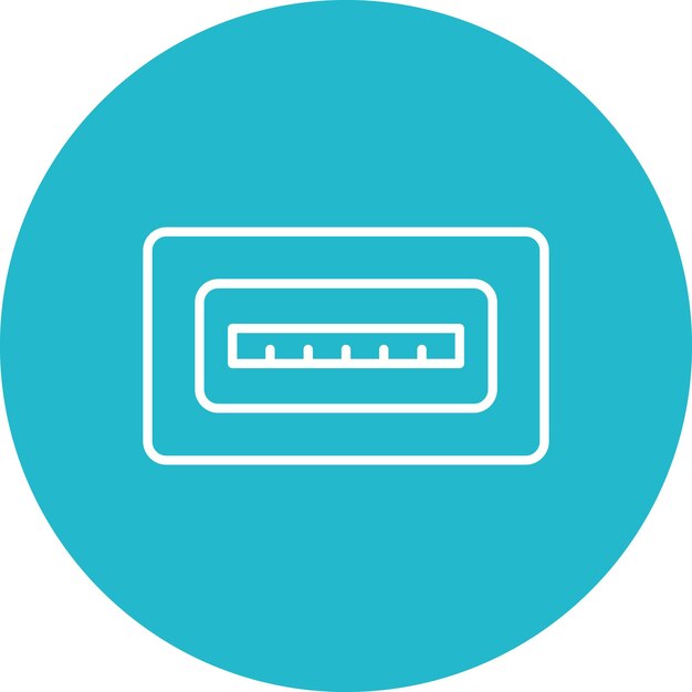 USB 포트 아이콘 터 이미지 컴퓨터 및 하드웨어에 사용할 수 있습니다