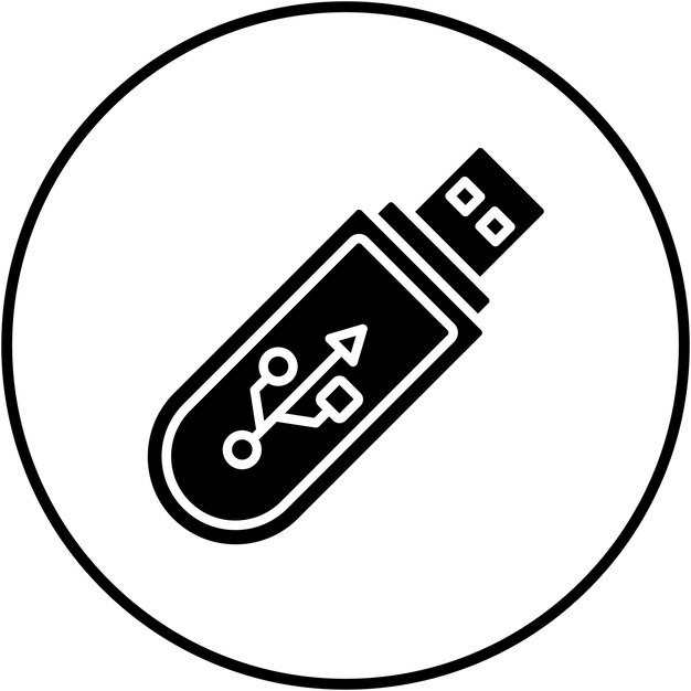 USB 스틱 터 아이콘 컴퓨터 및 하드웨어 아이콘 세트에 사용할 수 있습니다