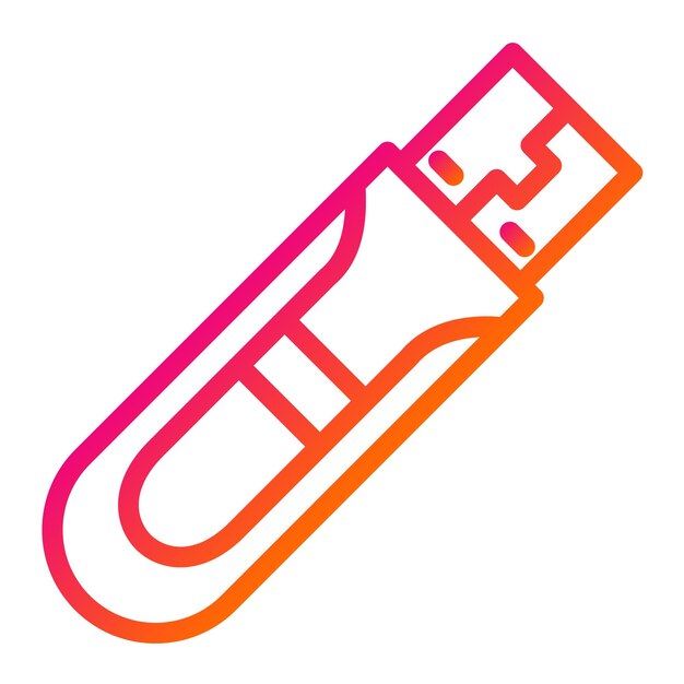 Usb 터 아이콘 디자인 일러스트레이션