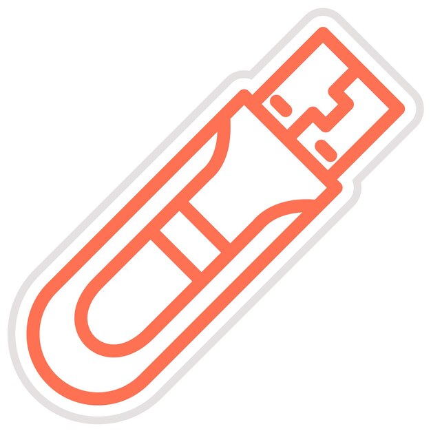 Usb 터 아이콘 디자인 일러스트레이션