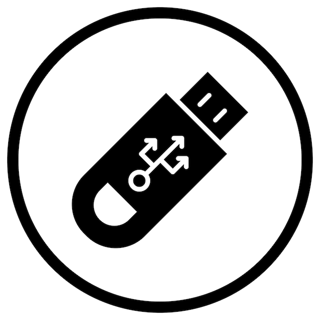Usb 터 아이콘 디자인 일러스트레이션