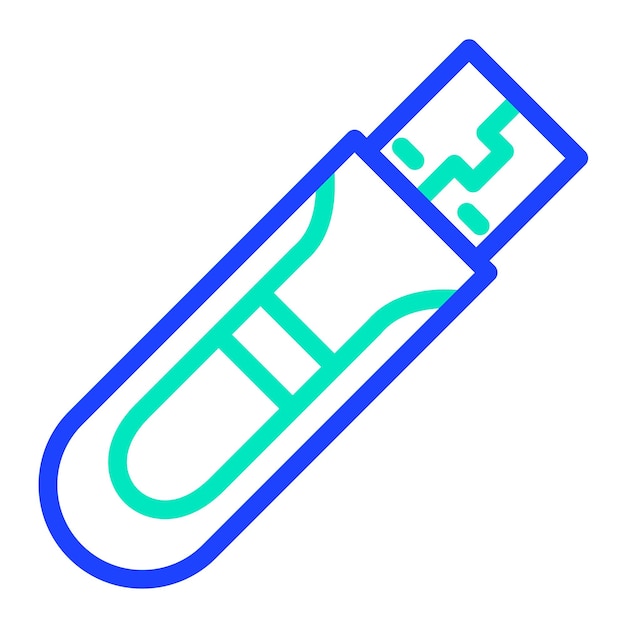 Usb 터 아이콘 디자인 일러스트레이션