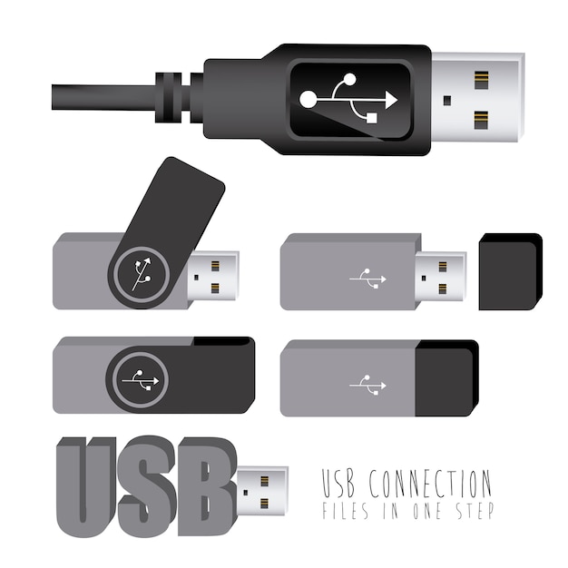 Vector usb-verbinding