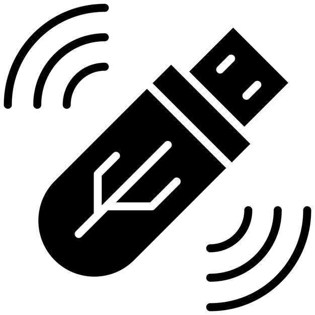USB Wifi vector illustratie stijl