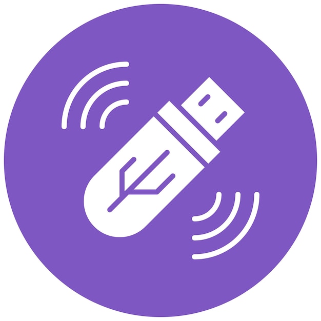 USB Wifi vector illustratie stijl