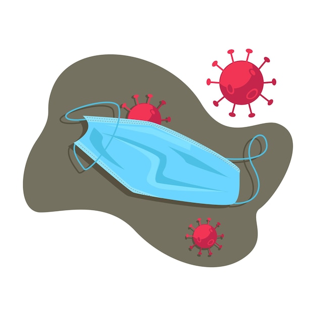 La maschera medica utilizzata è la fonte dell'infezione e della diffusione del virus.