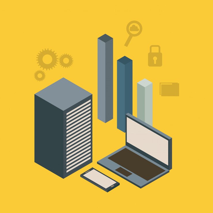 Vector usefull for laptop isometric icons