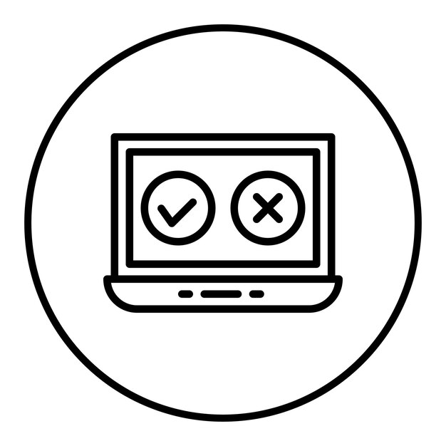ユーザーの承認 テストアイコンベクトル画像 品質保証に使用できます