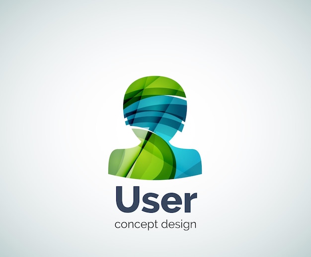 User avatar logo template