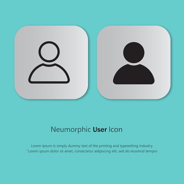 Vector user basic rounded filled icon