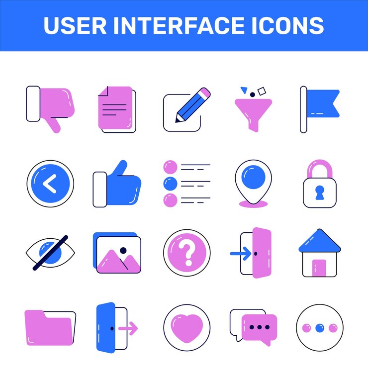 User Experience Colored Outline icons pack