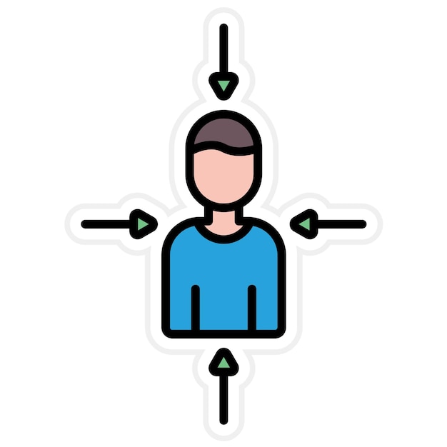 User-gecentreerde ontwerp icoon vector afbeelding Kan worden gebruikt voor UX en UI
