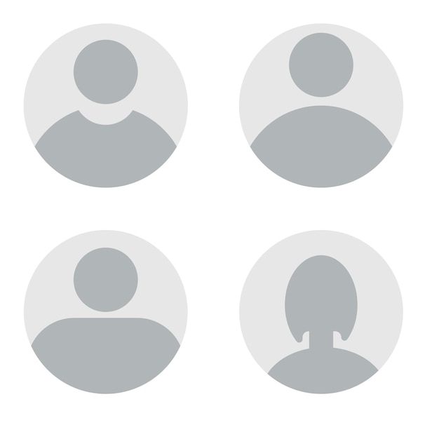 user icons set of user icons contact icons