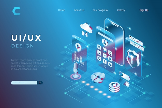 アイソメ図スタイルのユーザーインターフェイスとユーザーエクスペリエンス開発者