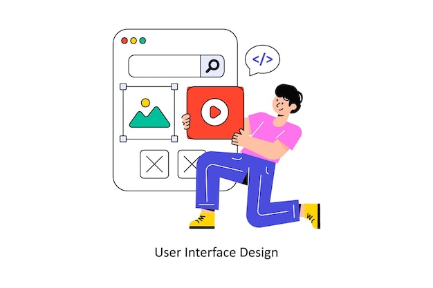 User Interface Design Flat Style Design Vector illustration Stock illustration