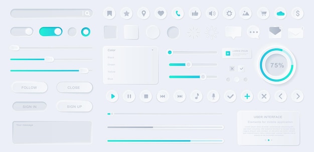 Vector user interface elements