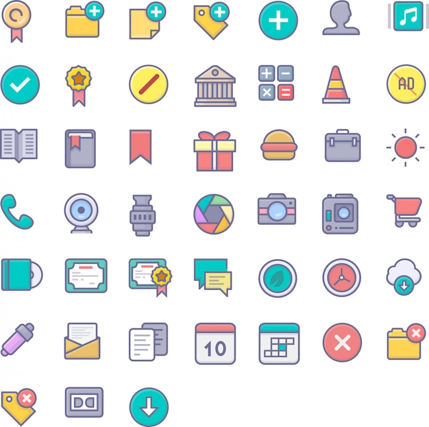 Vector user interface icon pack