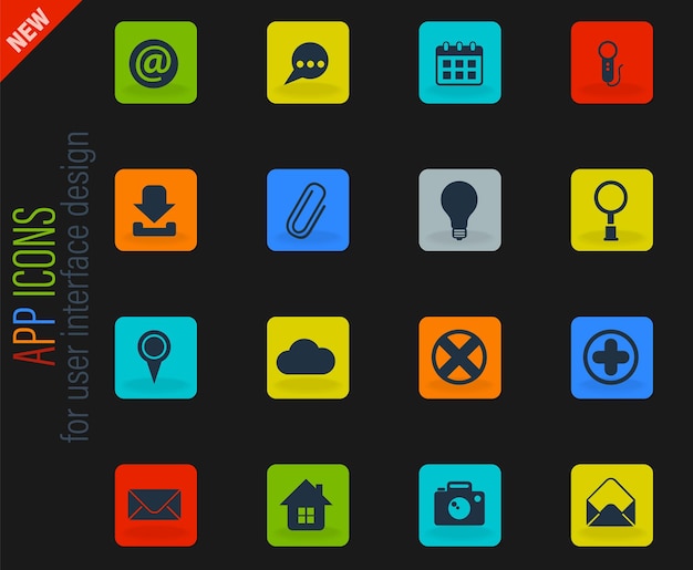 User interface icon set