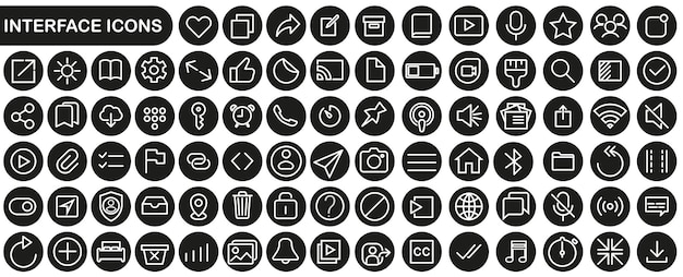 Vector user interface icons set you can use for commercial