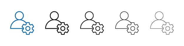 ユーザー管理 アイコン ウェブ UI の 概要 ベクトル ロゴ