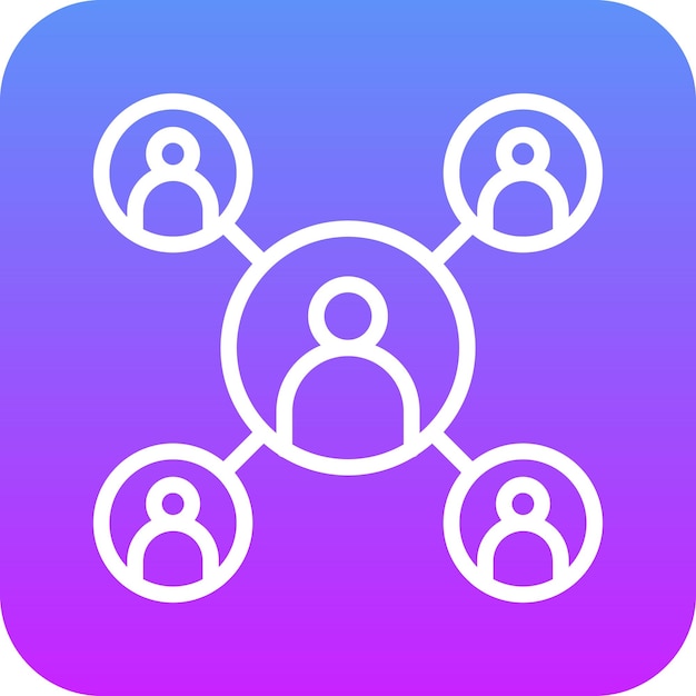 User Networking vector icoon illustratie van SEO en SEM iconset