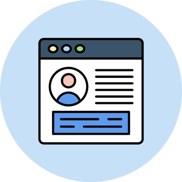 User Profile Flat Illustration