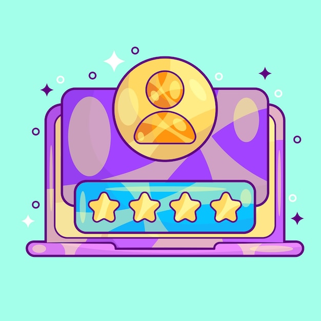 User Rating Illustration Design Vector