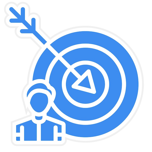 Vector user target icon style