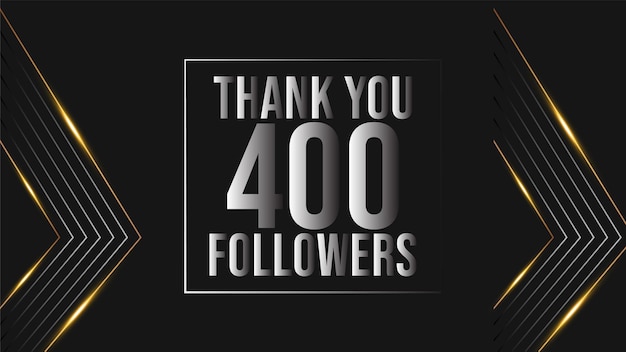 user Thank you celebrate of 400 subscribers and followers. four hundred followers