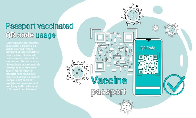 Utilizzo di un codice qr con vaccinazione nel passaporto