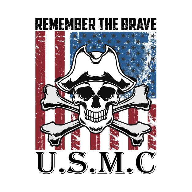 Vector usmc marines vector tshirt design