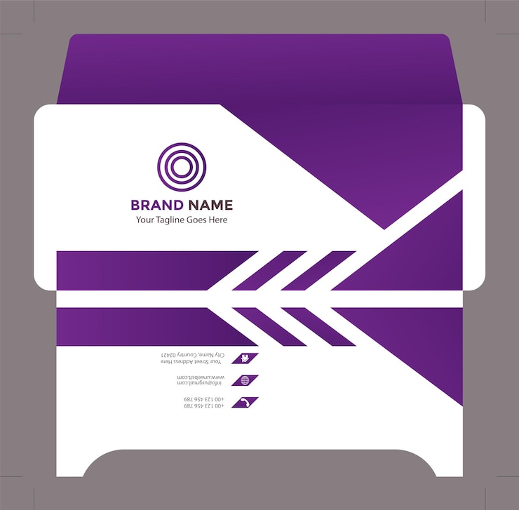 Vector usps envelope regulations design