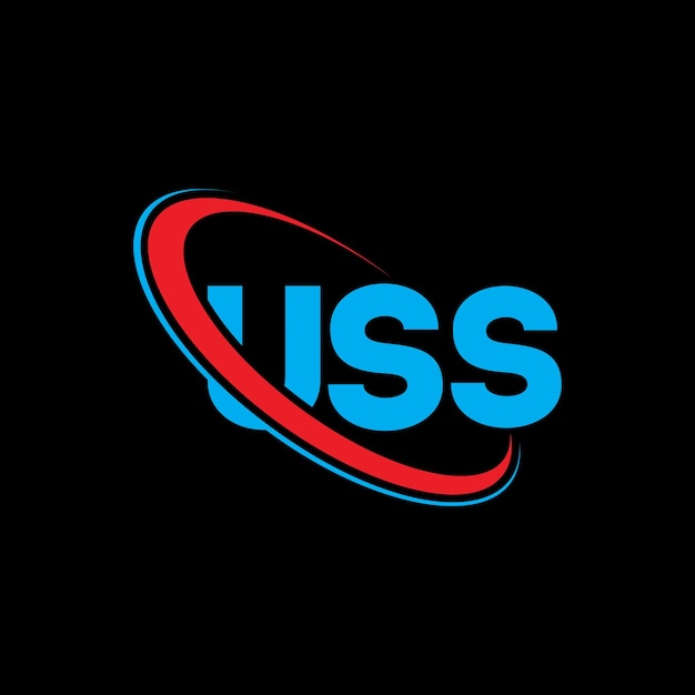 USS logo USS letter USS letter logo design Initials USS logo linked with circle and uppercase monogram logo USS typography for technology business and real estate brand